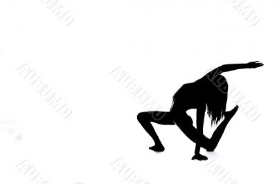 yoga silhouette