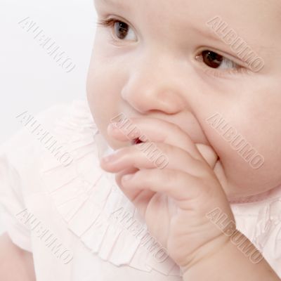 There is a hand in my mouth