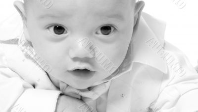 Crawling little baby