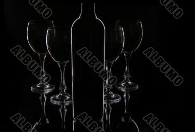 bottle of red wine
