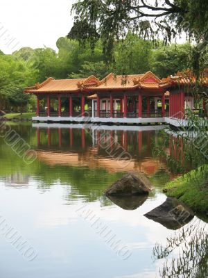 Chinese Pavilion Found at Singapore Chinese Garden