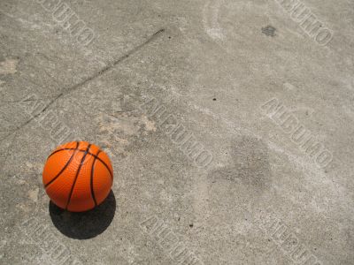 Basketball On The Court