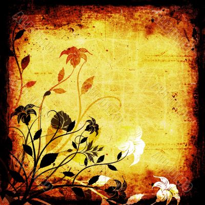 Floral grunge