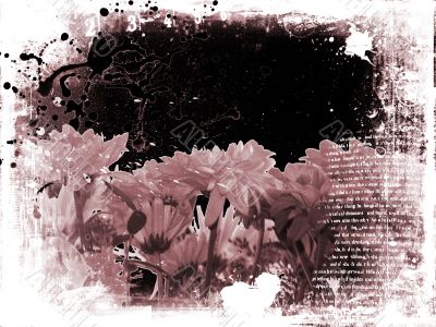 Floral grunge