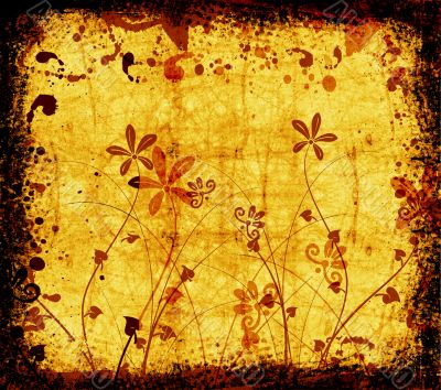 Floral grunge