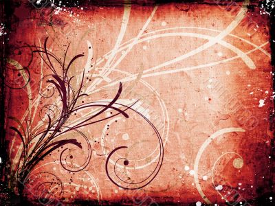 Floral grunge background