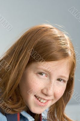 Portrait of redheaded girl