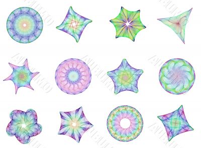multicolored symbols set 01