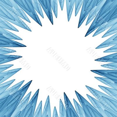 blue petals frame