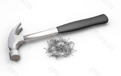 Hammer and nails