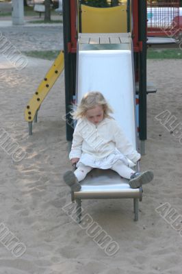 At the children`s playground