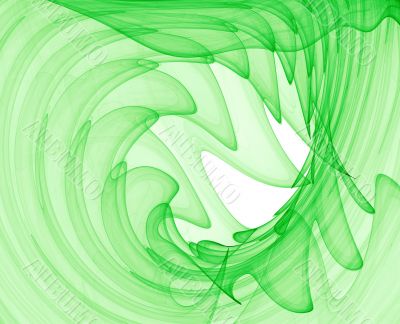 green abstract swirls