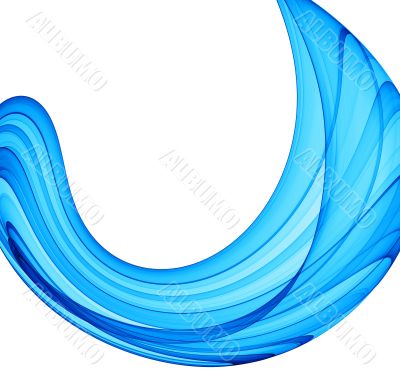 abstract blue wave