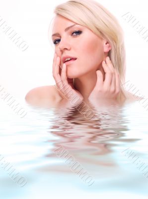lovely blonde, spa theme