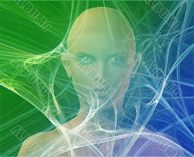 Woman and information