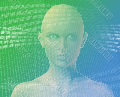 Woman and information
