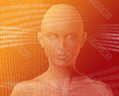 Woman and information