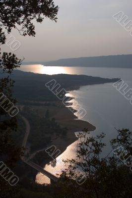 Shone path on water