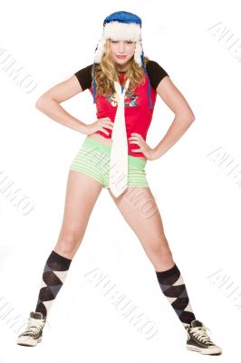 Idiot Posing Girl