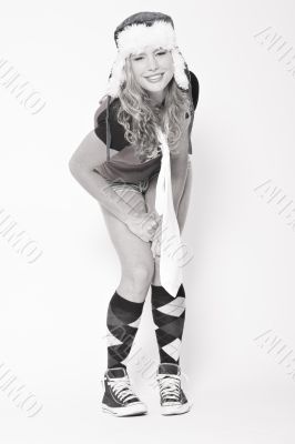 Girl with crazy clothes