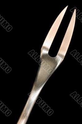 fork on black