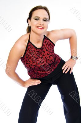 red pose
