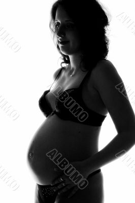 Pregnant in the studio