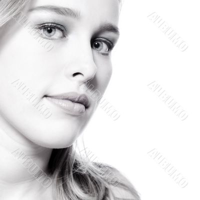 Portrait in black and white