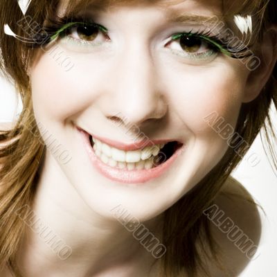 Smiling big