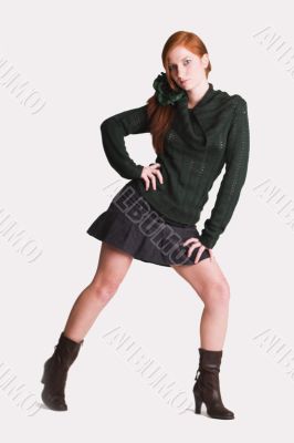 Posing sexy girl