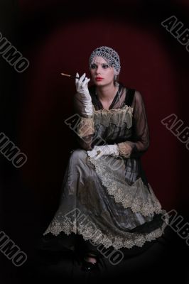 Decadanse with a cigarette