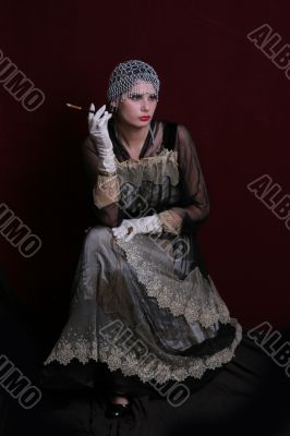 Decadanse with a cigarette