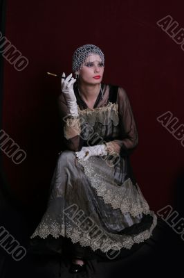 Decadanse with a cigarette