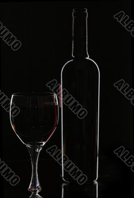 bottle of red wine