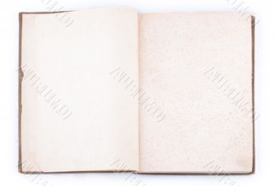 Open vintage book