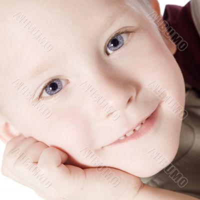 Happy kid thinking