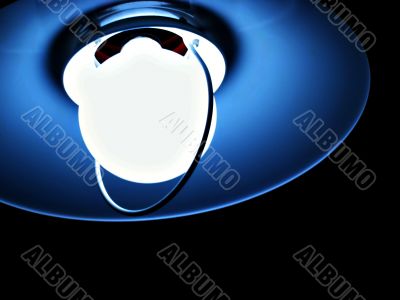 blue lamp