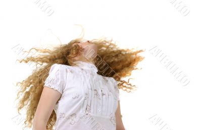 flying hair