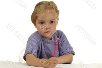 serious girl