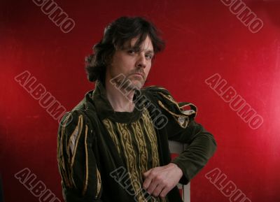 man in medieval dress