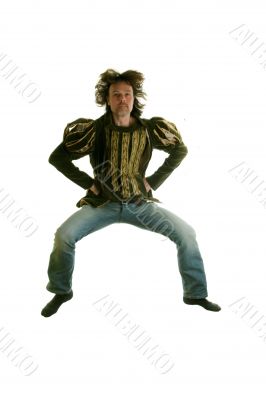 men jumping