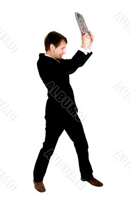 ungry businessman