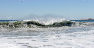 Wind Brushing Waves