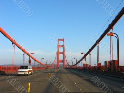 Traffic on Golden Gate Bridge