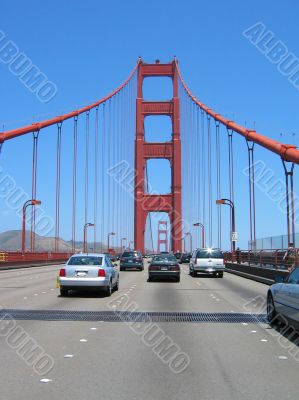 Traffic on Golden Gate Bridge