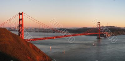 Golden Gate Bridge at Sunset