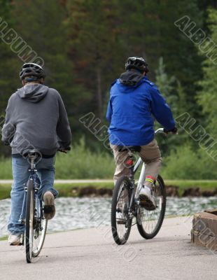 Two Mountain Bikers