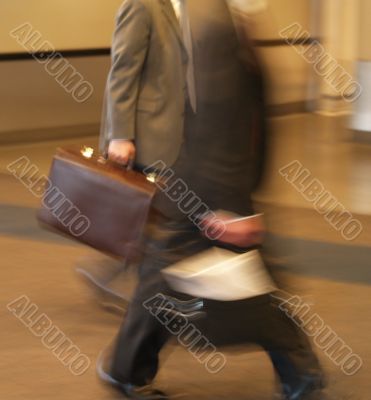 business men walking