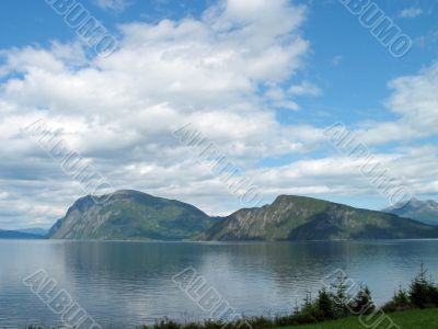 blue landscape