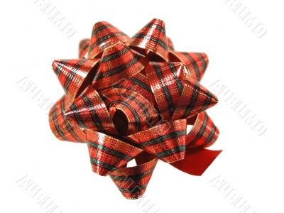 Red and green bow